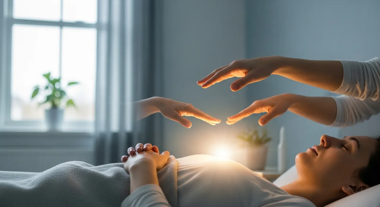 Energy healing session